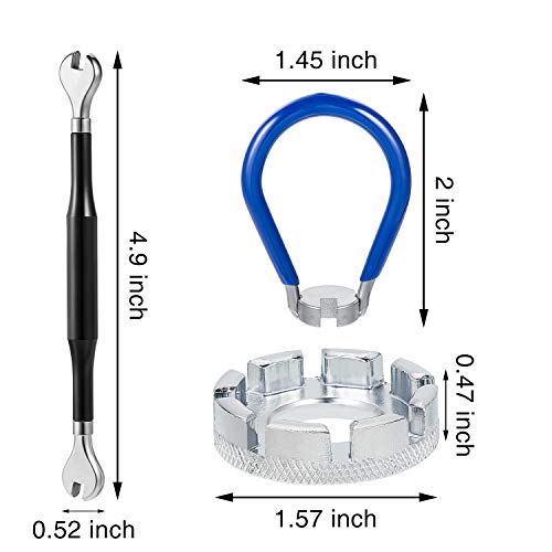 image for Mudder 6 Pieces Bike Spoke Wrench Tool Bicycle Spoke Tool Steel Bike R