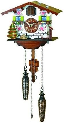 German Cuckoo Clock Quartz-movement Chalet-Style 7 inch - Authentic black forest cuckoo clock by Trenkle Uhren