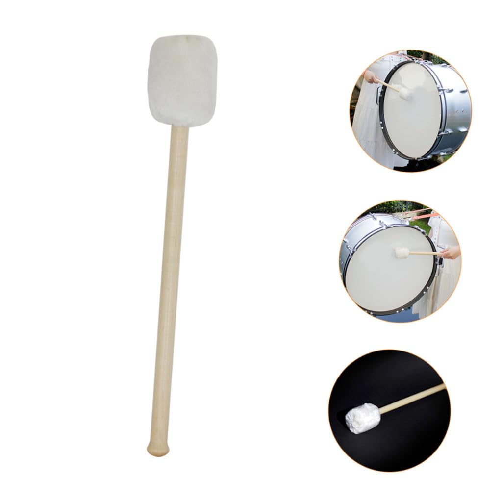 Bacchette Per Grancassa in Cashmere Con Manico in Legno Grandi Martelletti Per Grancassa Accessori Per Strumenti Percussione Per Banda Musicale e Principianti