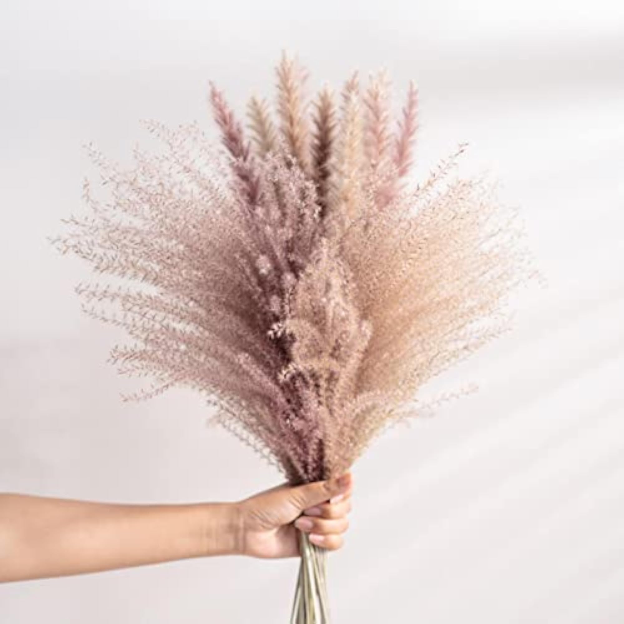 Dried Pampas Grass Reed Flower Decor, 10PCS for Home & Wedding