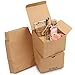 Produktbild Belle Vous Karton Geschenkboxen Braun (20 Stk) - Schachteln 12 x 12 x 9 cm Pappschachteln mit Deckel - Kraftpapier Geschenk Box zum selber Aufbauen für Geschenke, Hochzeit, Party, Weihnachten
