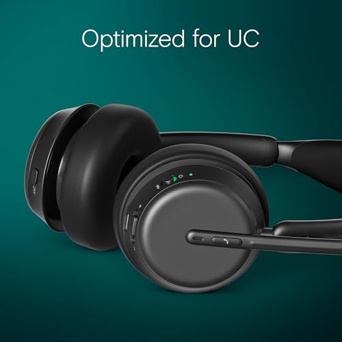 Image of EPOS Impact 1060 ANC Professional Bluetooth Headset - Double-Sided, Premium Noise Cancellation, AI, Intuitive Control, for Concentrated Work in Noisy Environments.