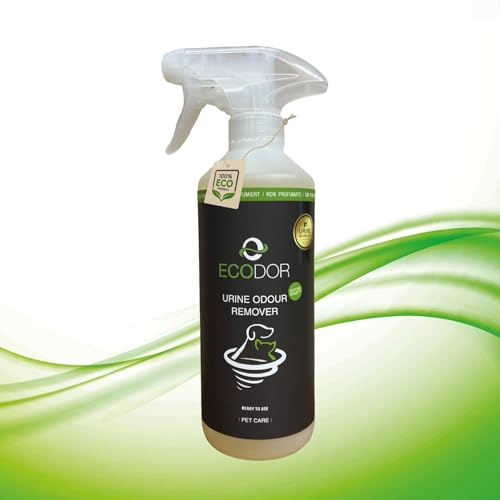 Ecodor UF2000 4Pets Éliminateur d'Odeur d'Urine 500ml | Sans parfum | 100% Biologique | Utilisation Polyvalente | Convient pour les chiens, les chats et autres petits animaux