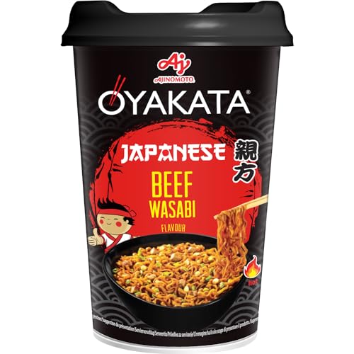 Ajinomoto Oyakata Piatto Giapponese Wasabi di Manzo a Base di Noodle 93 gr