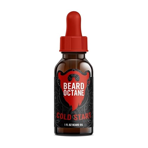 Beard Octane Cold Start - Aceite natural para barba con aceite de argán  1 onza  Barbas más suaves y saludables  Fabricado en Estados Unidos
