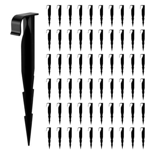 Wzzy Gurden AquaPEG Lot de 50 piquets d'ancrage en polypropylène (PP) pour tuyaux de 1/2