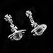 Imagen de ZHOUMEIWENSP Pendientes de plata Saturno NANA con diseño de planeta