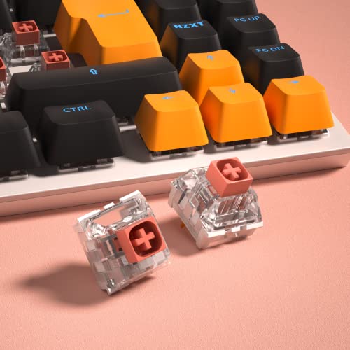 KAILH Box Heavy Dark Yellow | Burnt Orange| Pale Blue Switch for DIY Mechanical Keyboard 3Pins Compatible SMD RGB Switches (10pcs Pale Blue)