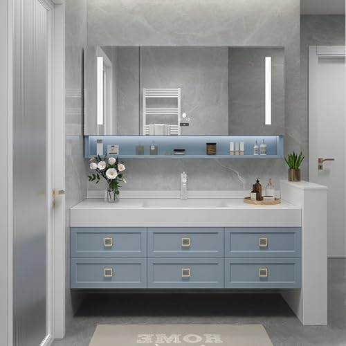 TIZAZO 44IN Floating Bathroom Vanity - Bathroom Vanity with Sink