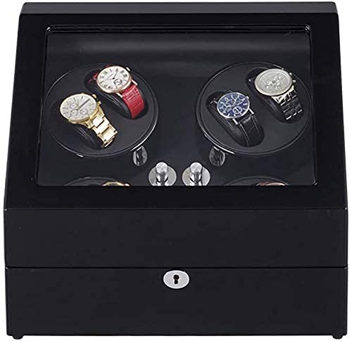 Boîte à Montres Boîte de Rangement pour Montres Remontoirs pour 8 Montres automatiques Noir
