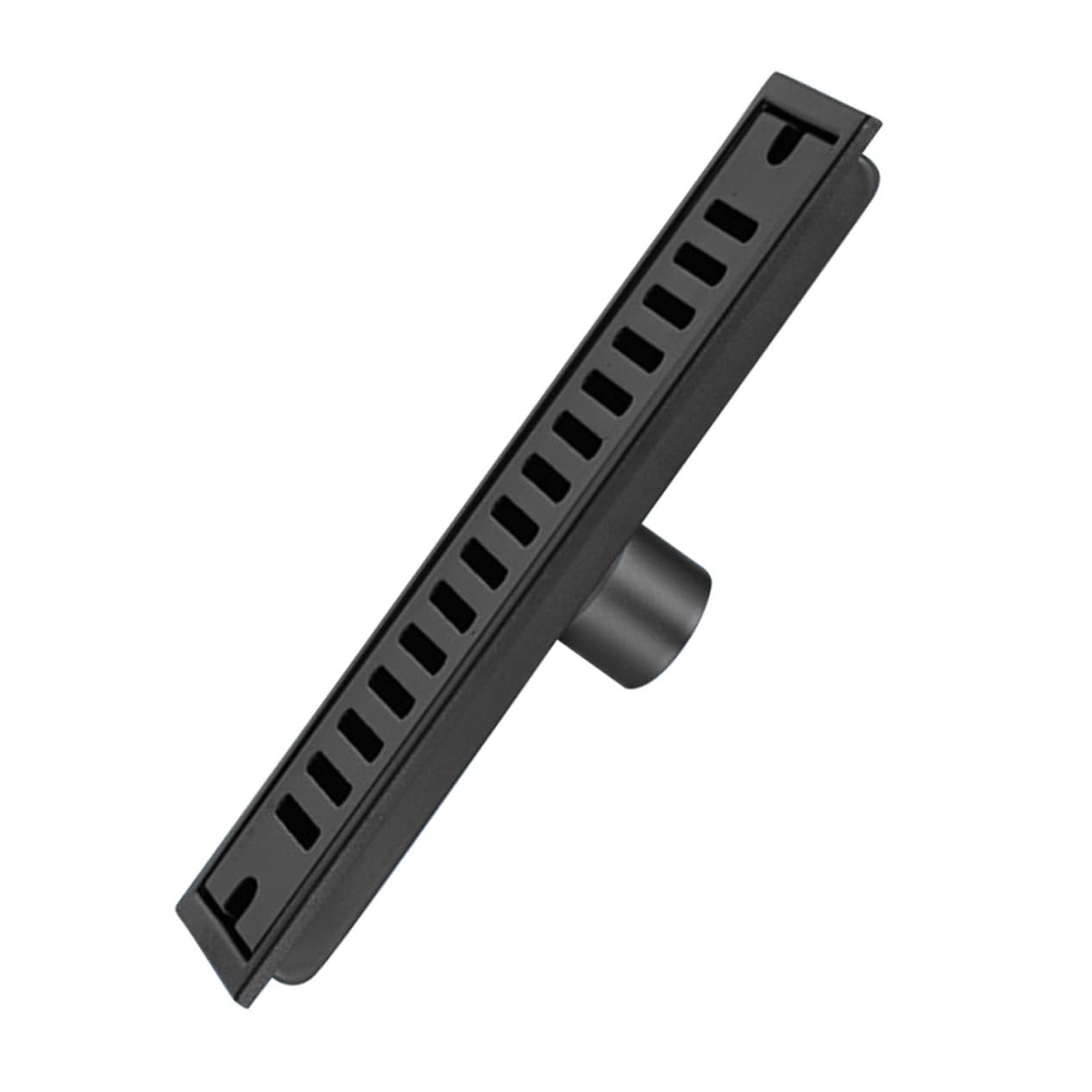 Desagüe y Rectangular Negro de Acero Inoxidable de Suelo Drenaje Rápido Fácil Limpieza para Ducha y Piscina