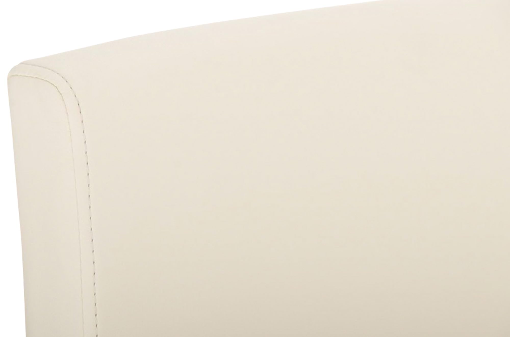 CLP 2er Set Barhocker Paros I Freischwinger Barstuhl I Kunstleder-Bezug I Edelstahl-Gestell, Farbe:Creme