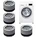 Amortisseurs lave linge,Tapis Anti-Vibration pour Machine à laver,Pieds Anti-dérapants Lave-Linge,Coussinets Pied de Machine à Laver Anti Vibration,Tampons À Pied Machine À Laver (A)