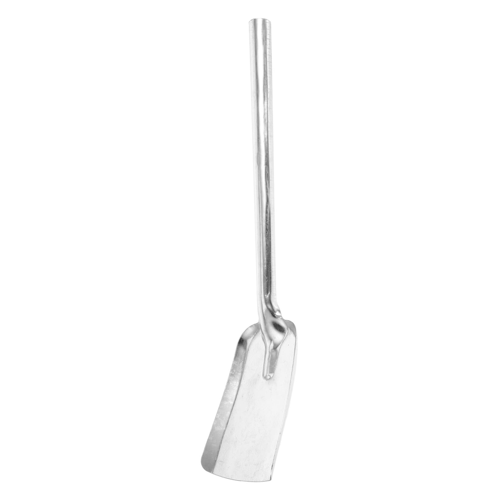 ULTECHNOVO Long Handle Iron Ash Shovel with Bbq Ash Pan, Thick Heavy Duty Coal Scoop for Fireplace Cleaning, Silver Stove and Grill Tool
