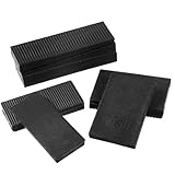 Livellatori per mobili, distanziatori in plastica, 12 pezzi, colore nero, per livellare mobili, cunei da tavolo in gomma, spessori per mobili compositi, livellamento, capacità di peso estrema, cunei