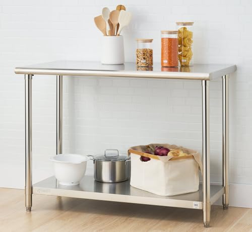 TRINITY EcoStorage NSF, 48-Inch Stainless Steel Utility Table, - Thumbnail 2