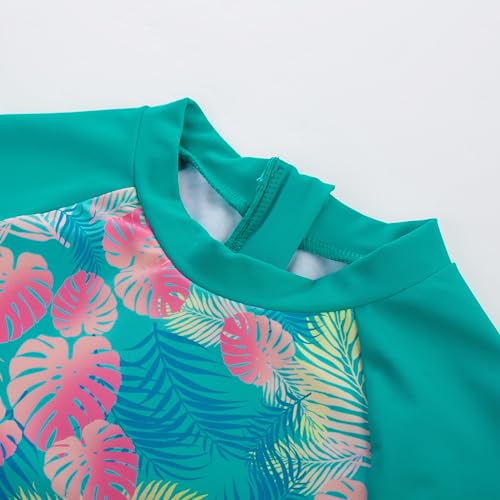 Image of GRACE KARIN Girls Long Sleeve Swimsuit Mermaid Bathing Suit Rash Guard Swimwear 4 Piece Size 5-12