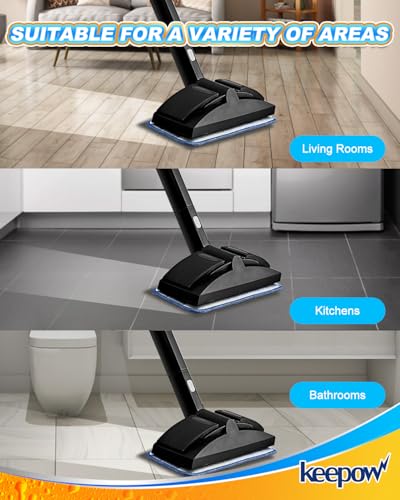 KEEPOW Washable Microfiber Pads Compatible with Dupray Neat Steam Cleaner, Steam Mop Pads Accessories for Dupray Neat Steam Cleaner, 6 Pack Reusable Steamer Pads Replacement