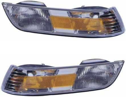 1995-1996-1997 Mercury Grand Marquis Corner Park Lamp Turn Signal Marker Light (With Cornering Lamp Type) Pair Set Left Driver And Right Passenger Side (95 96 97)