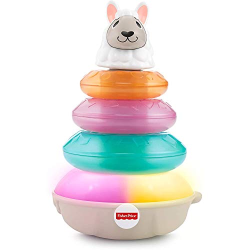 stacking toys fisher price - Fisher-Price GHR17 Linkimals Lights and Colours Llama, Interactive Stacking Ring Toy