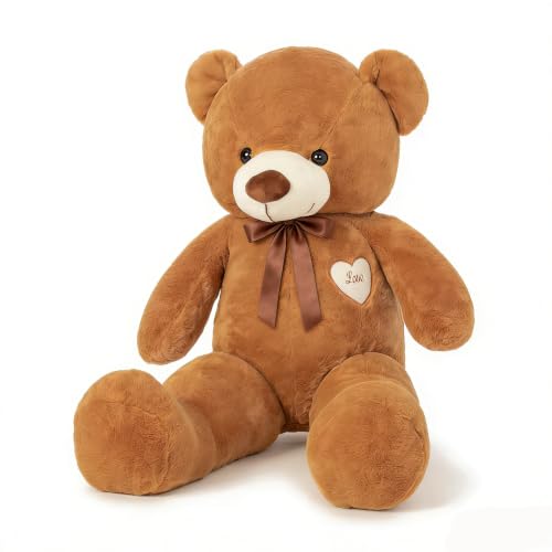 Imagen de YunNasi Oso Peluche Gigante Osito de Peluche Grande Teddy Bear de Felpa con Corazón e Cinta 80cm