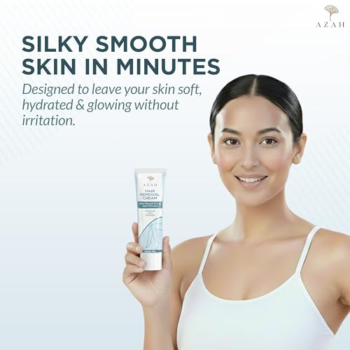 Image of Azah Hair Removal Cream for Women [100 GM] | Bikini Hair Removal Cream with Vitamin E, Urea & Allantoin | Fast & Painless Hair Remover | Ideal for Arm, Underarm, Leg & Bikini Area