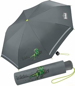 SCOUT Kinder-Taschenschirm reflektierend - T-Rex