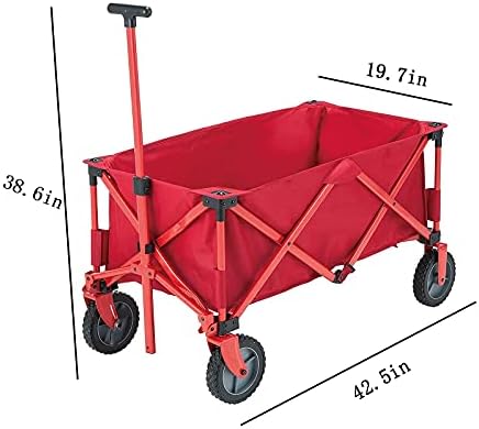 Shoppicart, Foldioutdoor Utility Wagon, Heavy Duty Garden Cart, Adjustable Handl - Shoppibeach Outdoors