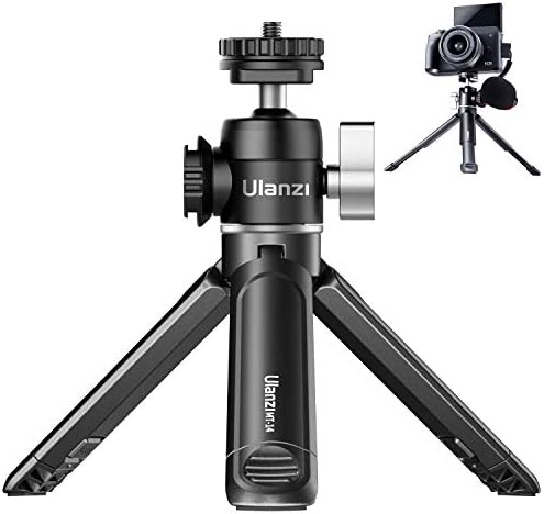 ULANZI Mini Camera Tripod with 360Ãƒâ€šÃ‚Â° Ball Head & Cold Shoe,Extendable Small Selfie Stick Tabletop Tripod Stand Handle Grip for Camera iPhone 11 Canon G7X Mark III Sony ZV-1 RX100 VII A6600 Vlogging