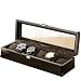 SCDHZP Caso di Esposizione Organizer, Fibra di Carbonio Design - Fibbia for i monili del Mens Orologi, Holder Bagagli Uomini Top, Cassetto Cuscini