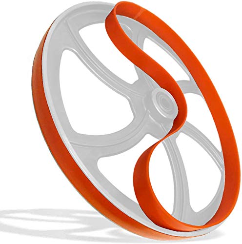 Eapele Band Saw Tires, 14in x 1in x 0.095in, Compatible with Jet Grizzly, Powermatic, Quality Urethane, Smoother Ride (2 Pack)