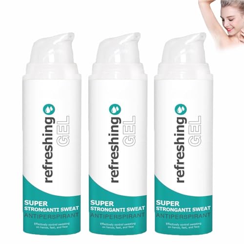 Antiperspirant Gel,Sport antiperspirant Clear gel,Face Saver g-el,Anti Sweat Deodorant Gel,Against Heavy Sweating on the face,Head, Underarm and Body,Antiperspirant Face for Men and Women (3)