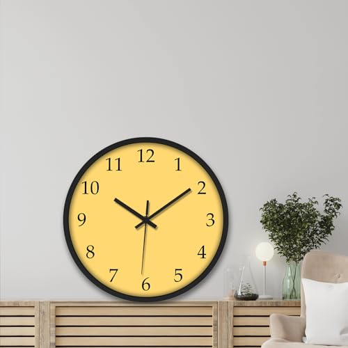 Image of Olive Tree Wall Clock 12 inch Silent Quartz Decorative Multicoloured Wall Clock Non-Ticking Classic Clock Battery Operated Round Easy to Read for Room /Home /Kitchen /Bedroom /Office /School - 9037