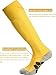 APTESOL Youth Cushion Soccer Socks Knee High Multiple Sizes/Color Team Sport Socks for Boys Girls Men Women [5-Pack Yellow,M]