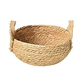 Canasta tejida a mano: esta canasta tejida a mano agrega un sabor elegante a las lindas plantas de su hogar, oficina y vivero, y tiene un sentido moderno y simple.