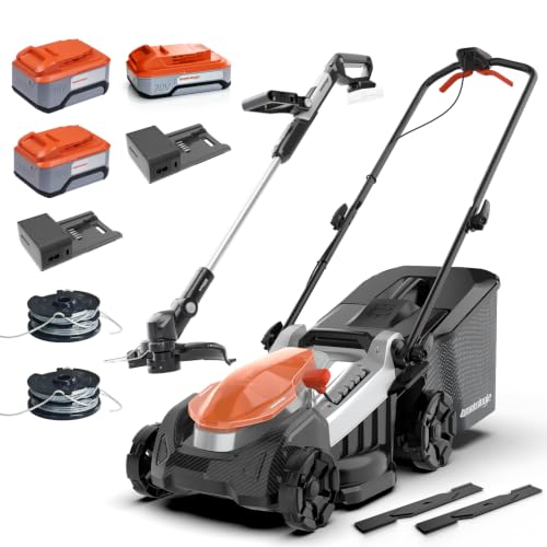 woRkologie 18-Inch Mower and Trimmer Combo