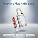 Keyless Hole Magnetic Padlock， 30mm Outdoor Weatherproof Lock， Waterproof Rust Proof Anti-Pry Combination Lock for Gates， Sheds， Toolbox， Fence， Cabinets & Storage