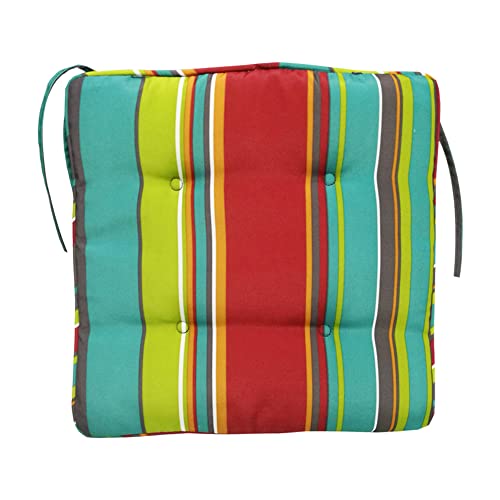 Patio Chair Cushion 4 Piece Outdoor/Indoor Waterproof Square Corner Seat Cushion 15.74X15.74X0.98 Inch, Space Cotton Filled Dining Chair Cushion For Garden Patio Furniture #TOP5
