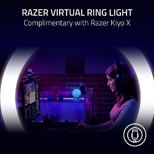 Image of Razer Kiyo X Full HD Streaming Webcam: 1080p 30FPS or 720p 60FPS - Auto Focus - Fully Customizable Settings - Flexible Mounting Options - Works with Zoom /Teams /Skype Conferencing Video Calling