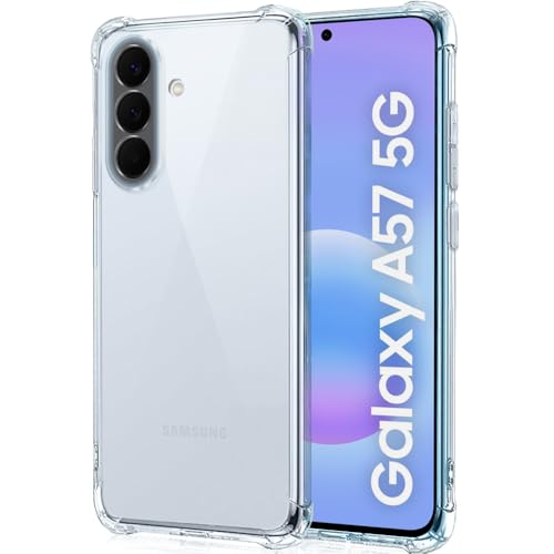 Image of TheGiftKart Back Cover for Samsung Galaxy A57 5G Case | Crystal Clear Soft Shockproof Case | Cushioned Edges for Ultimate Protection Galaxy A57 Back Cover (TPU, Transparent)