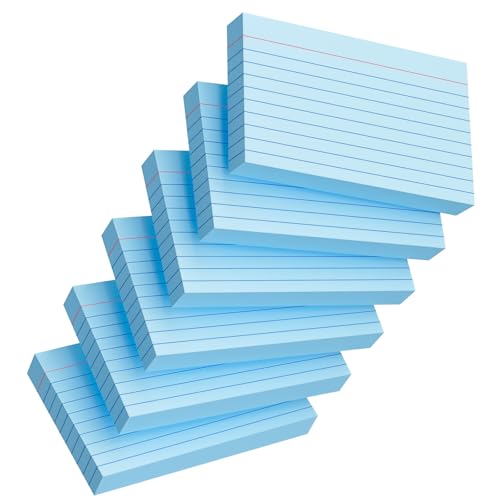Index Cards 3x5 Inch, 300sheets, Flash Cards,Ruled Lined Blue Note Cards Paper For Studying, Schools Supplies, College, Office And Home Organization, Note Taking Supplies