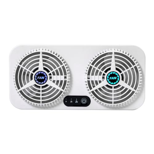 ENN LLC 車用換気扇 USB給電 3レベル調整 窓枠取り付け 車中泊 キャンピングカー