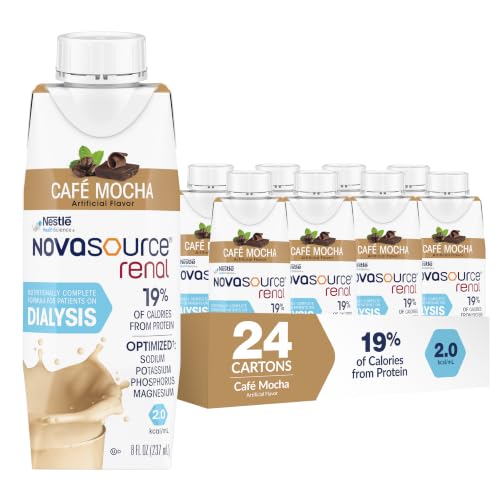 Image of Nestle Novasource Renal Nutritionally Complete Formula Cafe Mocha Flavor 8 oz Carton 24 Ct