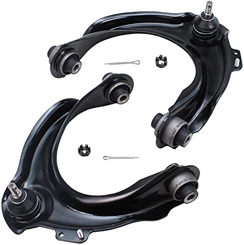 Image of Detroit Axle - 3.0L Front End 14pc Suspension Kit for 2003-2006 Honda Accord, 2 Upper Control Arms w /Ball Joints 2 Lower Control Arms 2 Lower Ball Joints 2 Sway Bars 4 Inner Outer Tie Rods 2 Boots