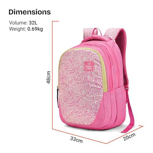 Image of Nasher Miles Polyester Laptop Backpack | Ideal for College, School, Office & Travel | Men, Women, Boys, Girls