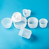 Cheese making Cheese Molds For Soft Hard Cheese Cheesemaking supplies Milk cheese Molde para queso Soft cheese Goat cheese Rennet cheesemaking baskets Cheesemaking | 0.55-2.6 lbs Original HOZPROM