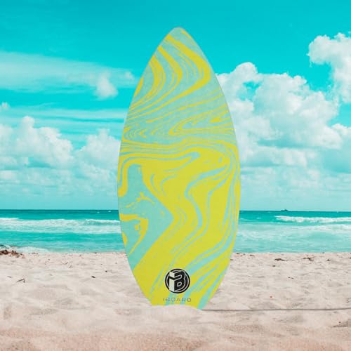 36” Skipper Skimboard for Beginners, Teens & Adults - High Gloss Coat Wooden Beach Skim Board with 3 Color Traction Pad Options - Thumbnail 6