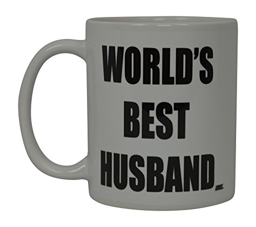 Best Funny Coffee Mug World's Best Husband Novelty Cup Wife Great Gift Idea