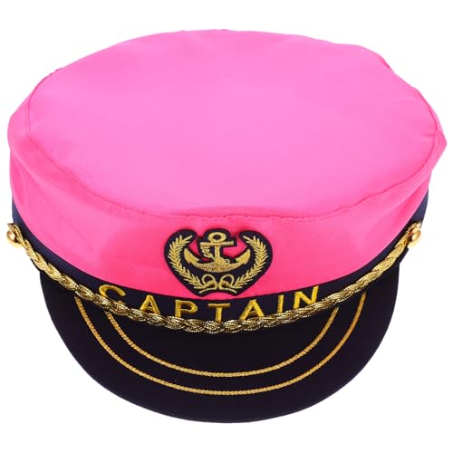 Sombrero de capitán rosa ideal para fiestas temáticas y cosplay
