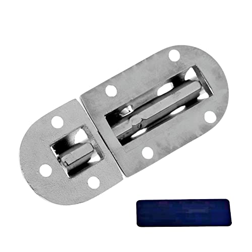 Image of 1 /2Pack Stainless Steel 316 Door Window Lock Latch ,Marine Barrel Bolt Clasp Sliding Hasp Locks Push Pull Toggle Buckle W /Rubber gaskets (1Pack, Length: 60mm 2.36inch)